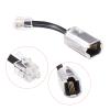 MECCANIXITY Telephone Cord Detangler 360 Degree Rotating Landline Cable Anti-Tangle Phone Cord Clear Black 2pcs view 4
