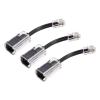 MECCANIXITY Telephone Cord Detangler 360 Degree Rotating Landline Cable Anti-Tangle Phone Cord Clear Black 3pcs view 1