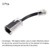 MECCANIXITY Telephone Cord Detangler 360 Degree Rotating Landline Cable Anti-Tangle Phone Cord Clear Black 3pcs view 3