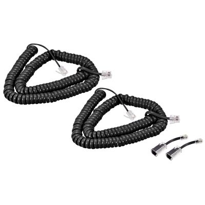 MECCANIXITY Telephone Cord Detangler 360 Degree Rotating Landline Cable with Telephone Handset Cord 6.56Ft 2Set