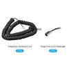 MECCANIXITY Telephone Cord Detangler 360 Degree Rotating Landline Cable with Telephone Handset Cord 6.56Ft 2Set view 3