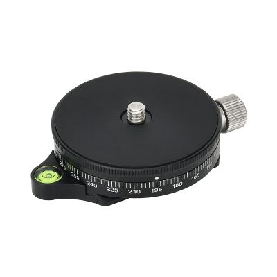 Camera Panoramic Panning Base with Plate 3/8" Screw Aluminum Alloy Panorama Ball Tripod Head with Bubble Level for Tripod Monopod DSLR Cameras,Ytvariw,Load Capacity 22 LBS