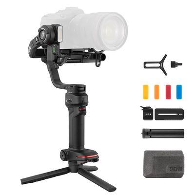 ZHIYUN Weebill 3 [Official] 3-Axis Camera Gimbal Stabilizer for DSLR and Mirrorless Camera, Nikon Sony Panasonic Canon Fujifilm BMPCC 6K, Fill Light & Mic Integration, PD Fast Charge