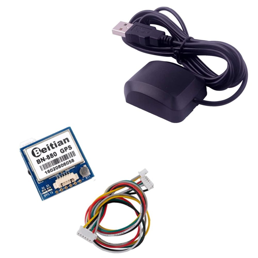 Geekstory VK-162 G-Mouse USB GPS Dongle Navigation Module External GPS Antenna Remote Mount USB GPS Receiver + BN-880 GPS Module U8 with Flash HMC5883L Compass + GPS Active Antenna Support GPS Glonass