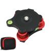 Camera Photography Tripod Leveler Tri-Wheel Leveling Base,Aluminum Alloy Bubble Level and 3/8 inch Screw, 3 Dials with +/-5 Degree Precision Adjustment for DSLR Camera view 1