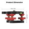Camera Photography Tripod Leveler Tri-Wheel Leveling Base,Aluminum Alloy Bubble Level and 3/8 inch Screw, 3 Dials with +/-5 Degree Precision Adjustment for DSLR Camera view 3