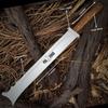 Custom Handmade D2 Steel 25 Inches Hunting Knife - Wood Handle with Sheath 6045 view 2