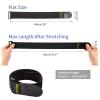 Trilancer Elastic Cinch Straps with Anti-Slip Strips, 2" x 18"(4 Pack) Hook and Loop Storage Straps with Buckle, Bundling Bands for Extension Cords, Cables, Ropes, Hoses, Bike, Boat, Pant Garters view 3