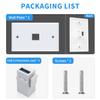 Poyiccot USB 3.0 Wall Plate, 1Port USB 3.0 Keystone Jack Outlet Wall Plate for Mount Socket Face Panel Cover, Type A Female to Female Keystone Panel Cover for Charging & Data Transfer, White view 2