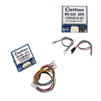 Geekstory BN-220 Dual GPS Glonass Module Navigation TTL Level 9600bps + GPS Passive Antenna + BN-880 GPS Module U8 with Flash HMC5883L Compass + GPS Active Antenna Support GPS Glonass