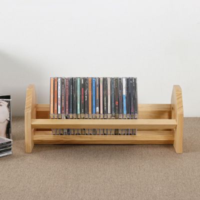 CD Record Storage Rack Solid Wood CD DVD Rack Blu-ray Disc DVD Collection Rack Game Disc Display Rack 4319.518cm