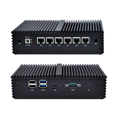 Best Firewall Hardware Qotom-Q535G6 Intel Core I3-7100U,2.4Ghz Kaby Lake AES-Ni (Barebones) 6 Intel Gigabit Nic, Support Opnsense, Ipfire, Openwrt,Centos