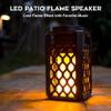 Outdoor Bluetooth Speaker with Flame Atmosphere, Waterproof Wireless Speaker with Wall Mount/Stake/Hook, Led Torch Lantern, Camping Patio Accessories, 10W Stereo Sound, Gifts for Men, Women, Dad view 2