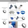 HECERE RFID White Ceramics Smart Finger rewrite Ring T5577 Chip 125KHZ Wear for Men or Women (White-Blank 19mm) view 4