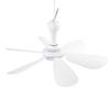 VizGiz Small USB Ceiling Fan DC 5V Air Circulator Fan 6 Detachable Blades Portable Hanging Ceiling Fans for RV 5th Wheel Camper Trailer Boat Camping Tent Tarp Canopy Sun Shelter Screen House Gazebo view 1