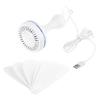 VizGiz Small USB Ceiling Fan DC 5V Air Circulator Fan 6 Detachable Blades Portable Hanging Ceiling Fans for RV 5th Wheel Camper Trailer Boat Camping Tent Tarp Canopy Sun Shelter Screen House Gazebo view 3