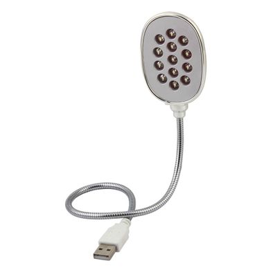 Ruilogod Notebook PC Gooseneck Touch Switch Reading Bright USB 13 LED Light Lamp Red(id:2b 30e 06 c19 5ee