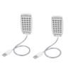 Ruilogod Laptop Flexible Neck Plastic Shell 28 White LEDs USB Lamp 2 PCS(id:3e 0ce 60 3eb 6c1 view 1