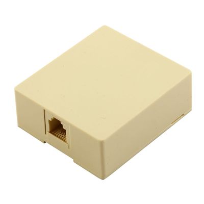 Ruilogod RJ11 4P4C Female 4 Pin Socket Surface Mount Telephone Cable Jack Box