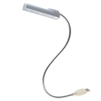 Ruilogod Flexible Neck PC Laptop Lamp 3 White LED USB Light(id:3c ce1 f1 e5e 48b