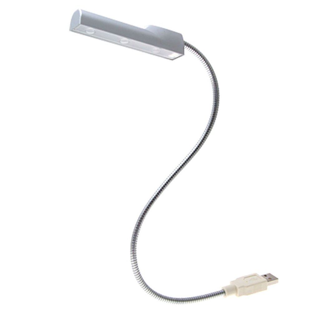 Ruilogod Flexible Neck PC Laptop Lamp 3 White LED USB Light(id:3c ce1 f1 e5e 48b