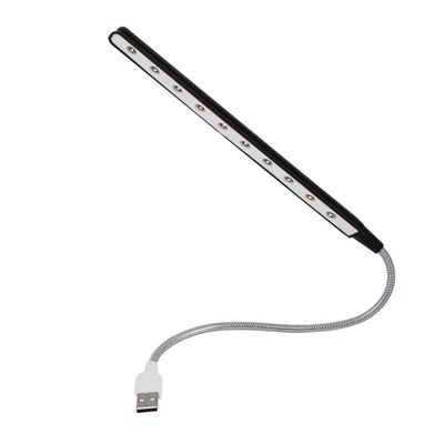 Ruilogod Black Head Flexible Gooseneck 10 LED USB Keyboard Light Reading Lamp(id:09 2eb 1a 9a6 884
