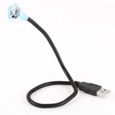 Ruilogod Blue Flower Black Flexible LED USB Light Lamp for Notebook Laptop(id:76 46e 80 0c5 6c7