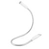 Ruilogod Silver Tone Flexible Neck White Light USB 2.0 Male LED Lamp for Laptop(id:ce 247 99 78d 2f5 view 1