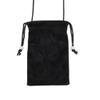 Ruilogod Neck Draw String Black Flannel Pouch for Camcorder Camera view 1