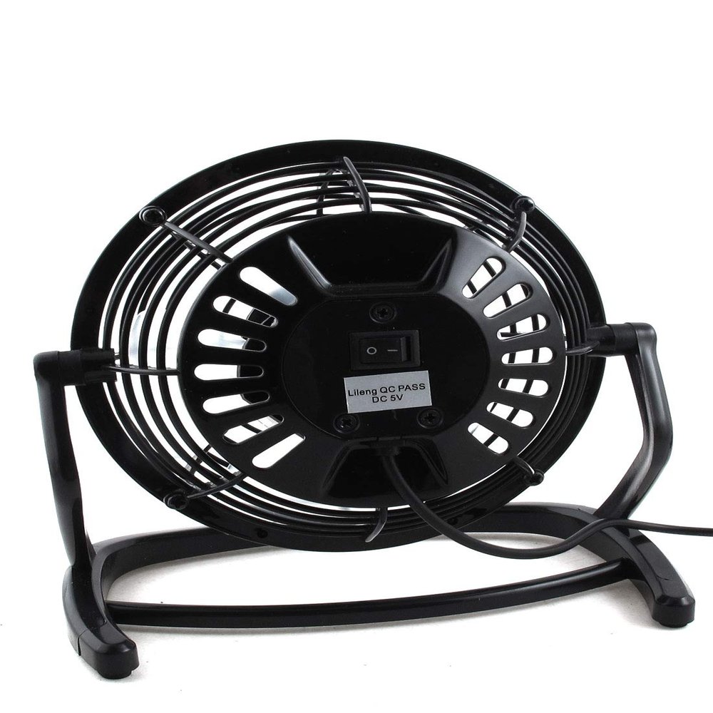 Ruilogod DC5V 2.5W PC Computer Laptop Notebook USB Mini Cooling Fan Black