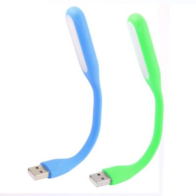 Ruilogod Plastic Computer Laptop Notebook Flexible USB LED Reading Light Lamp 2 Pcs Blue Green (id: 1b3 ab2 c80 3e7 602