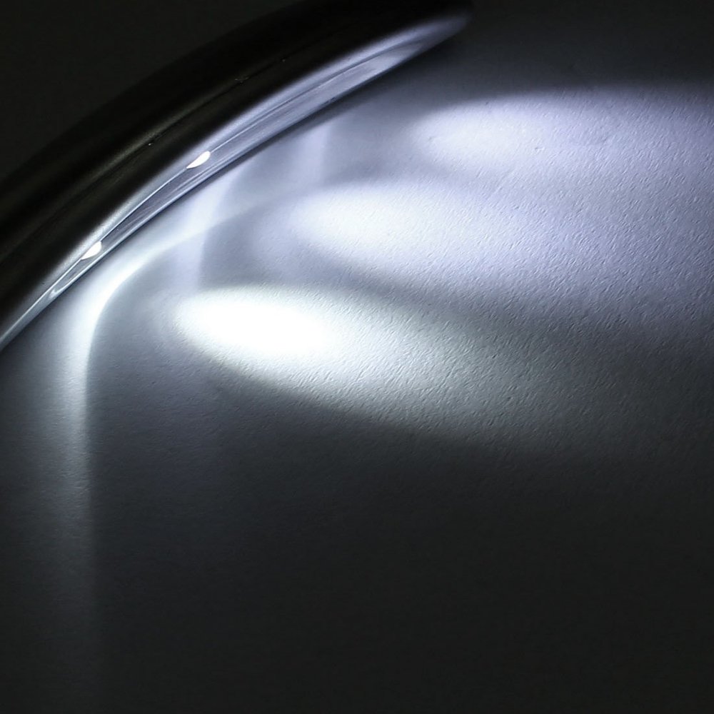 Ruilogod Metal Flexible Neck White 3 LEDs Light USB Lamp for PC Laptop(id:e4 0ef 47 690 7e1