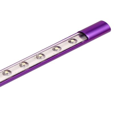 Ruilogod USB Flexible 10 LED Light Bulb Laptop PC Desk Reading Lamp Purple(id:35 334 e6 81a dd3