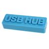 Ruilogod Blue High Speed 4 Port USB 2.0 HUB w Mini 5 Pin Cable view 1