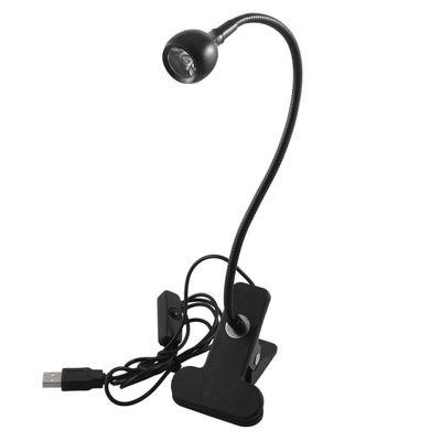 Ruilogod 55" USB Cable 1W 1 LED Flexible Gooseneck Clip Light Black(id:44 fdd ac 2db fe2