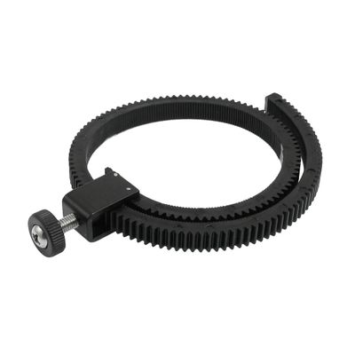 Ruilogod Camera Photograph Flexible DSLR Lens Follow Focus Gear Ring Belt Black
