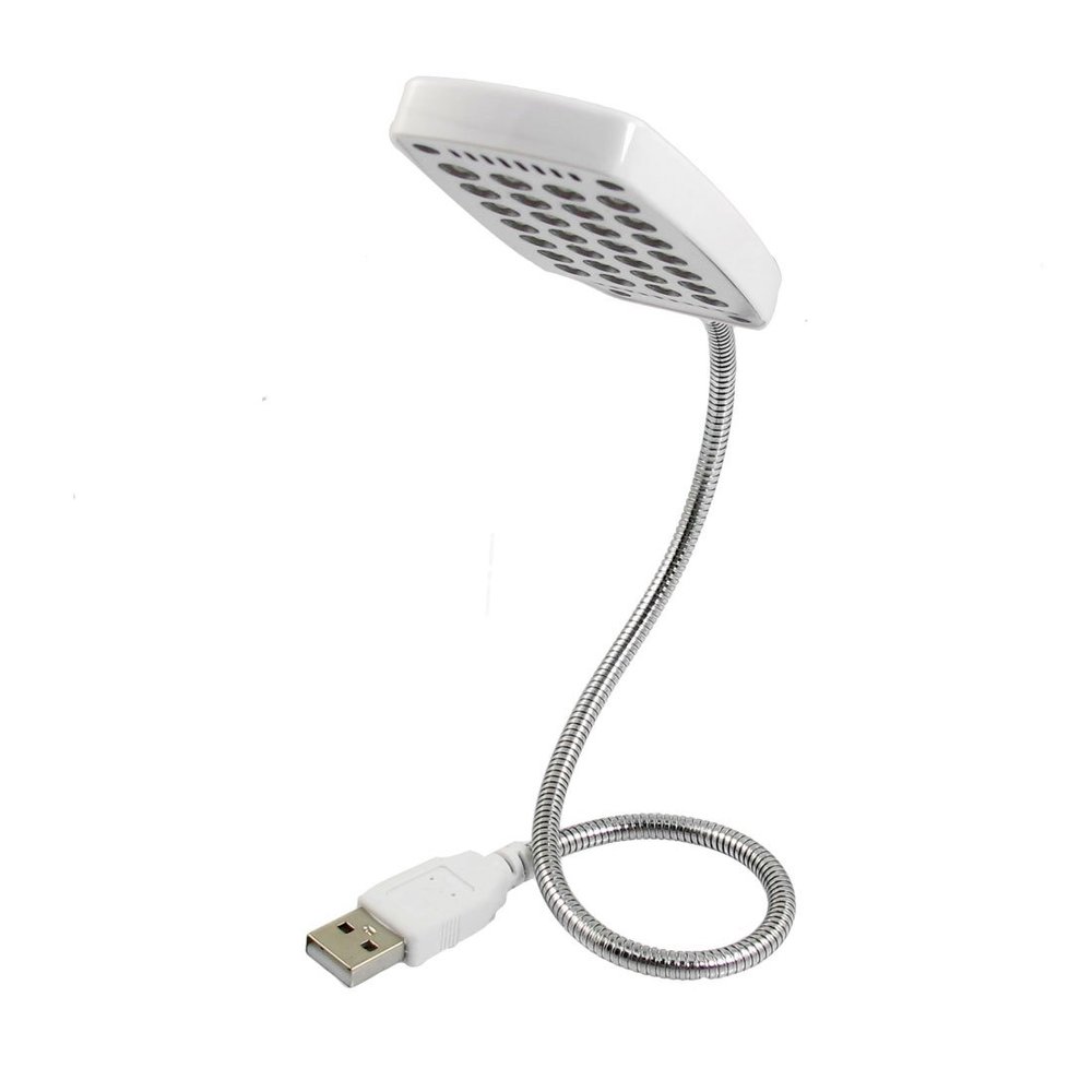 Ruilogod Plastic Shell White 28 LED Flexible Gooseneck USB Lamp Light(id:80 78d ad 84b b04