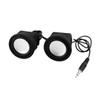 Ruilogod MP3 MP4 Laptop Pair 3.5mm USB Port Speakers Black view 1