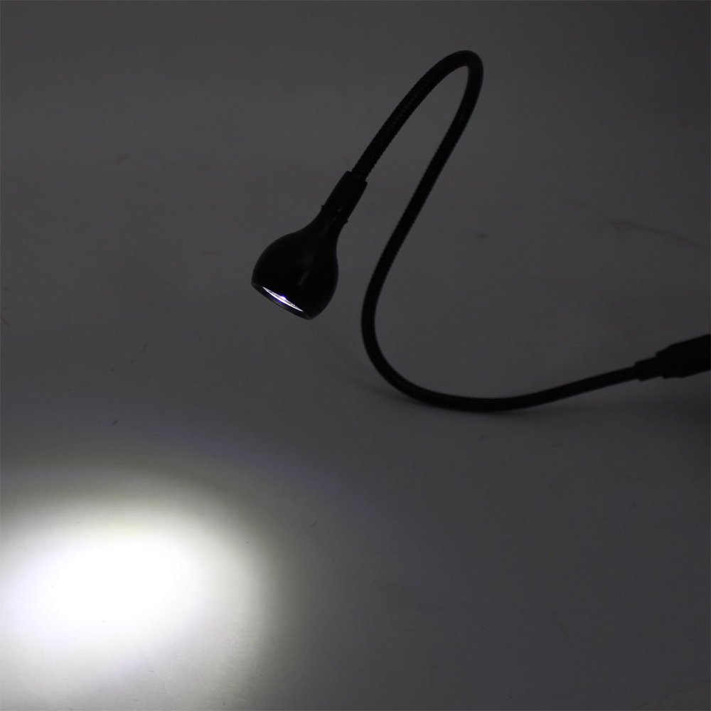 Ruilogod Home Travel Notebook Laptop Flexible Gooseneck Portable USB LED Reading Lamp Black(id:25 a5c 90 9ea 941
