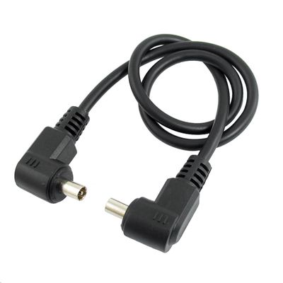 Ruilogod Nickel Plated 3.7mm Mono Connector to Male PC Sync Flash Cable 11.4 Inch