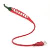 Ruilogod Laptop Computer Red Design Flexible Gooseneck White Light 7 LEDs USB Lamp(id:30 662 2f 89f c58 view 1