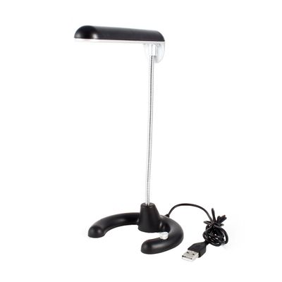 Ruilogod Black Lampshade Metal Flexible Gooseneck 10 LED Laptop USB Light Lamp(id:6e eb1 a7 1d3 590