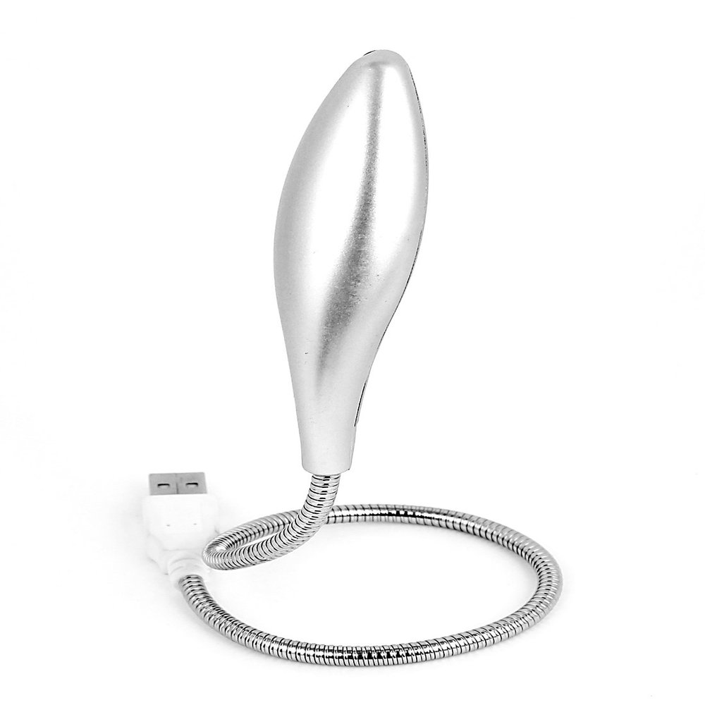 Ruilogod PC Notebook Computer Oval Shell Flexible USB 3 LED White Light Lamp(id:ba abb 1f 284 d51
