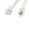 Ruilogod 2 Pcs RJ9 4P4C Coiled Stretchy Telephone Handsets Cable White 5M view 2