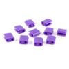 Ruilogod Purple Plastic Earphone USB Fridge Line Wire Fixer Clips Holder 10 Pcs view 1