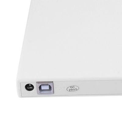 Ruilogod PC Laptop USB Slim External Floppy Disk -RW Portable Diskette Drive White