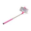 Ruilogod Cell Phone Handheld Extendable Telescopic 6 Sections Stick Monopod Pink view 3