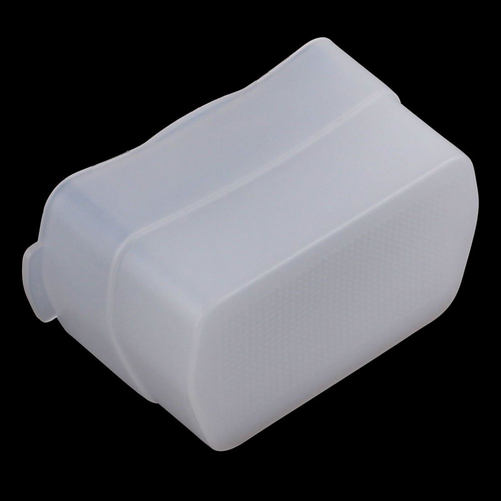 Ruilogod Camera Flash Light Cap Diffuser Bounce Softbox White