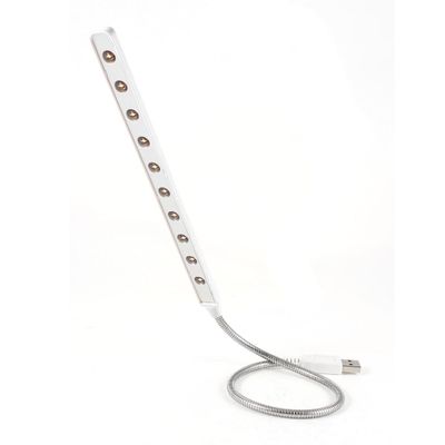 Ruilogod Flexible USB 10 LED Light Lamp White for PC Computer Notebook Laptop(id:af 307 96 147 9ce