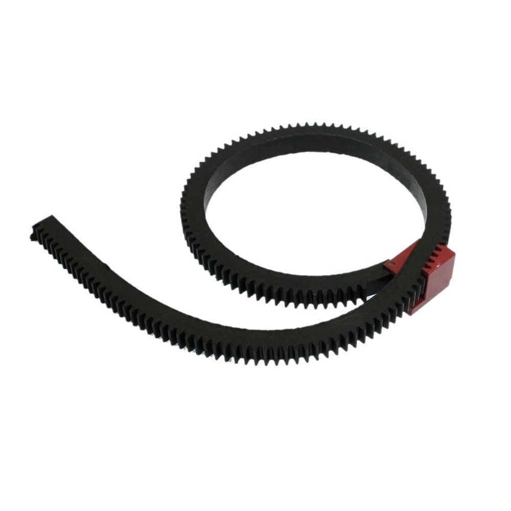 Ruilogod Camera Photograph Black Rubber DSLR Lens Follow Focus Gear Ring Belt